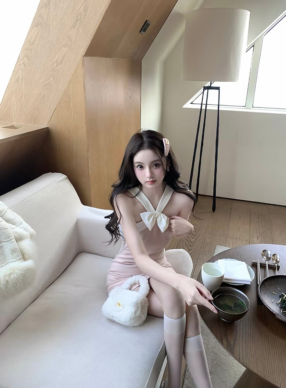 Gifted Bow Mini Dress