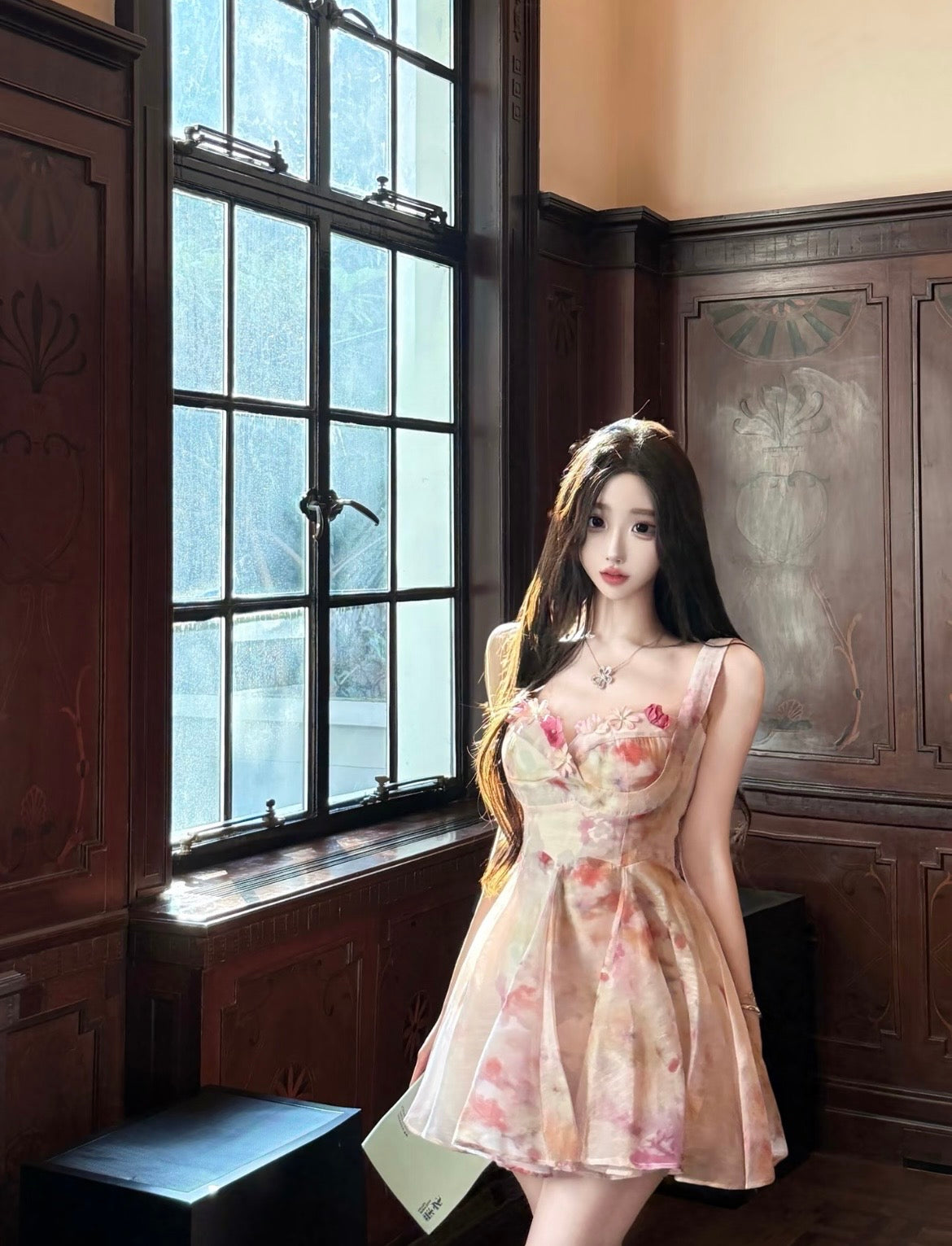 🌸落日花园/ Petal Garden Mini Dress