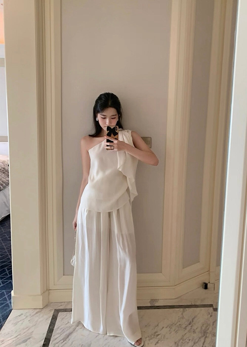 Ivory Whisper Linen Set