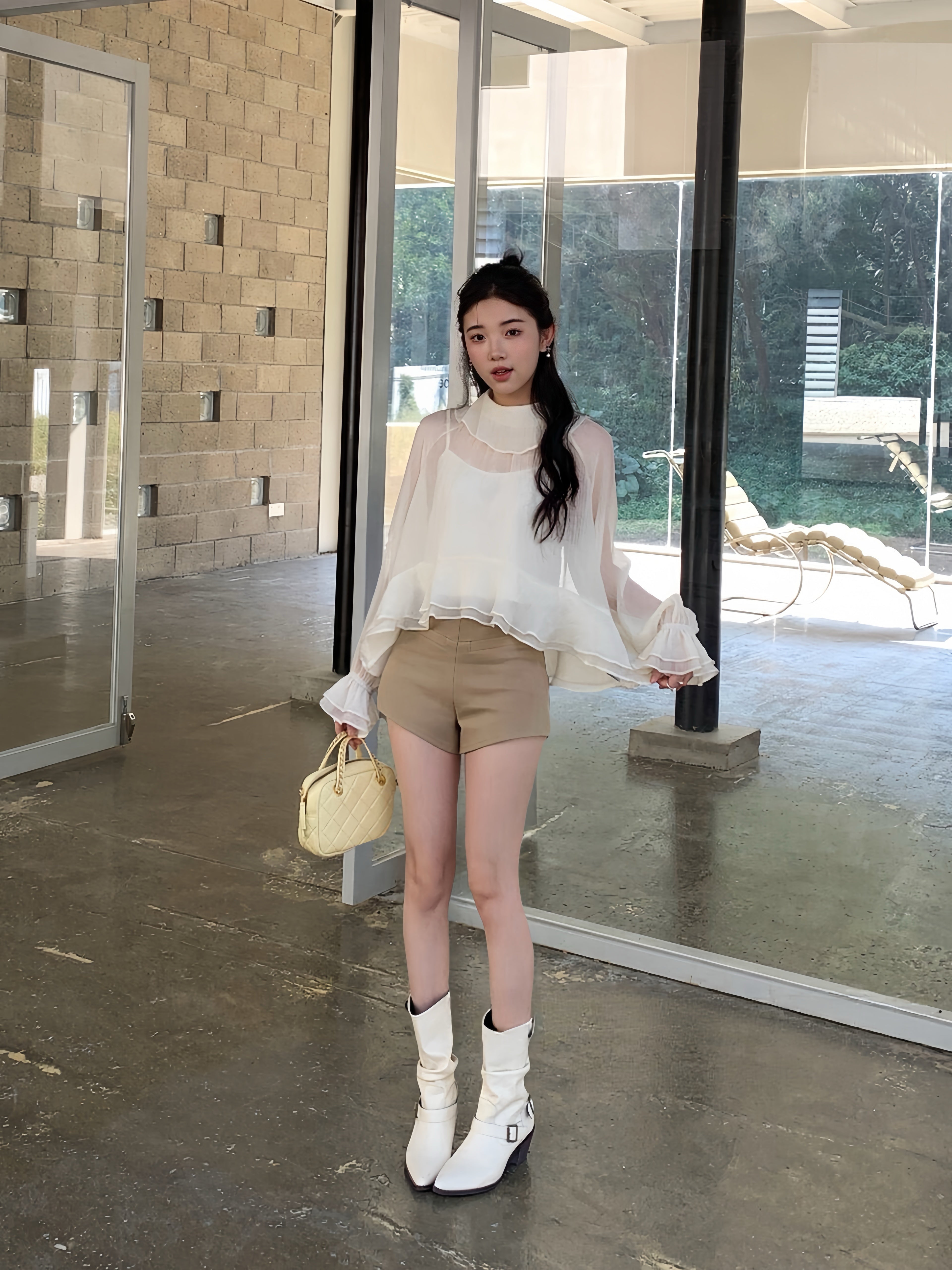Clean Line Tailored Mini Shorts