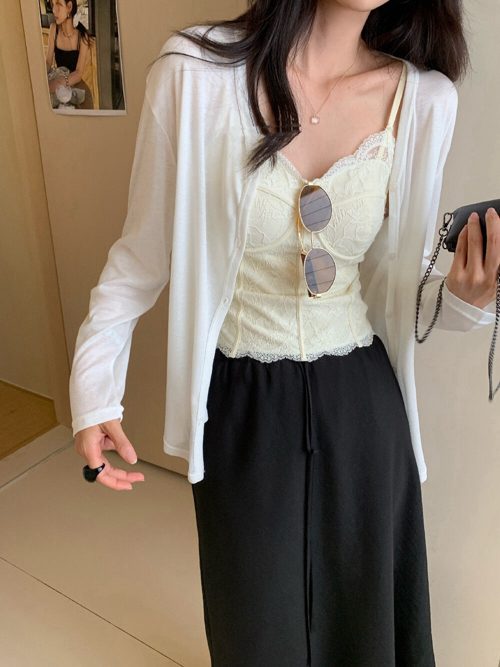 Lightweight Sheer Lounge Cardigan