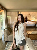 Drape Knit Scarf Top