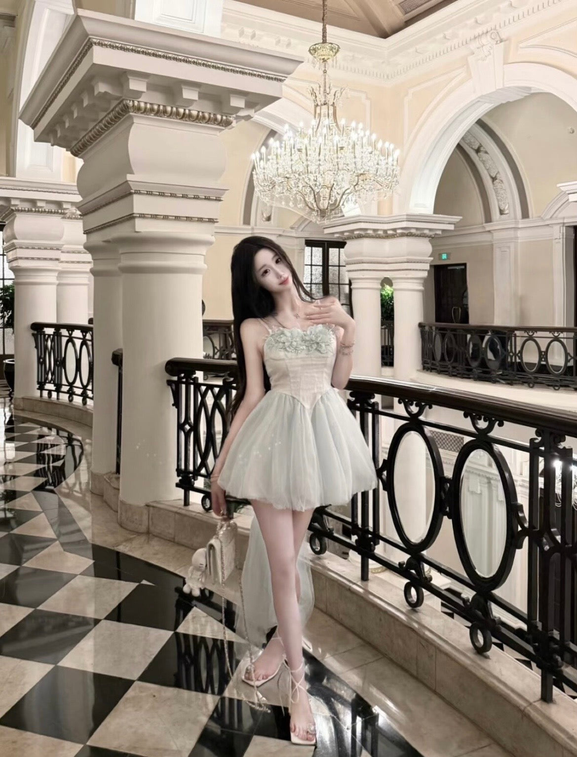 迪士尼公主/🩵 Frost Bloom Fairy Dress