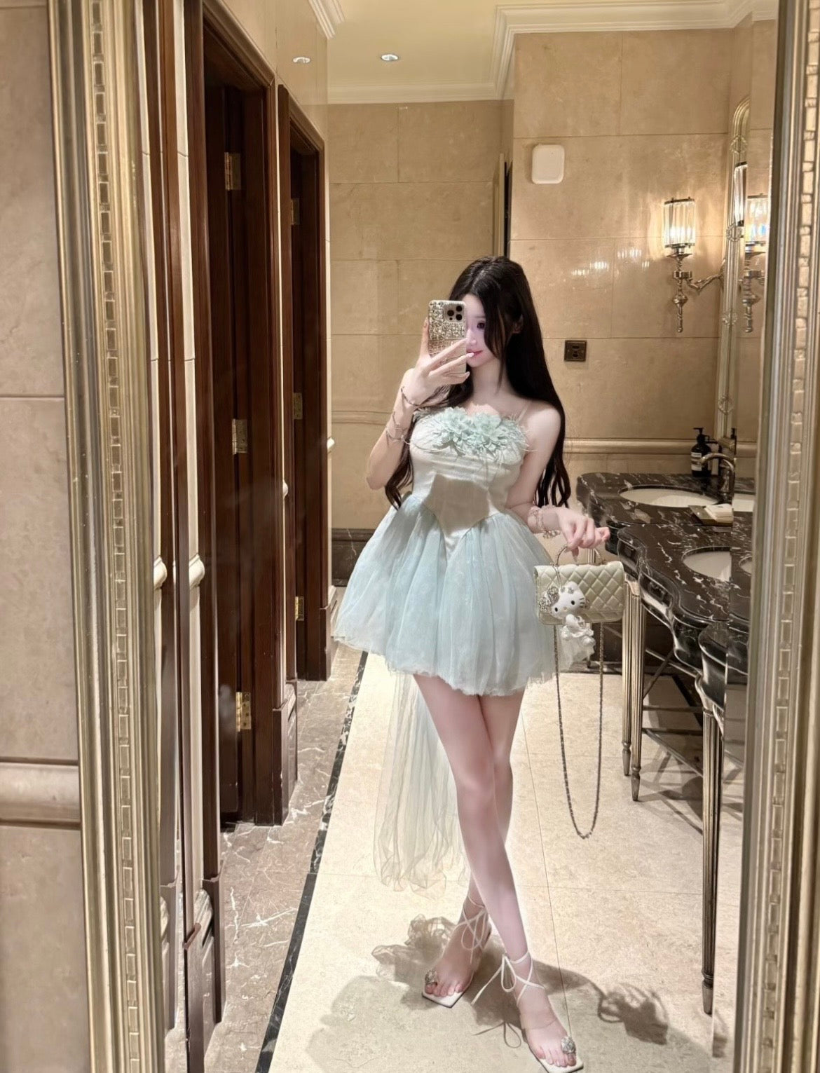 迪士尼公主/🩵 Frost Bloom Fairy Dress