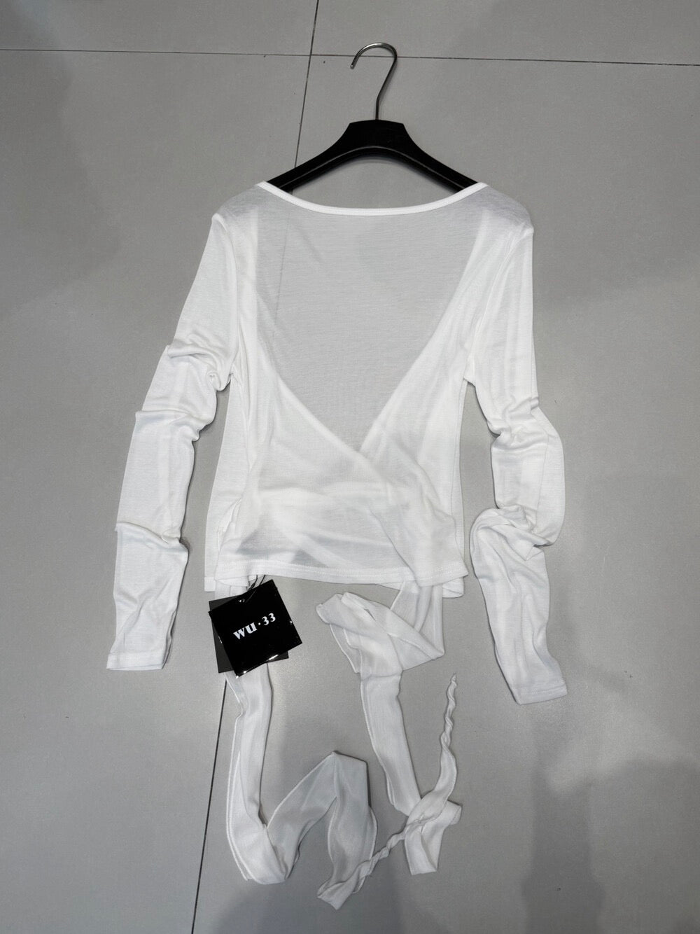 芭蕾少女/Soft Wrap Tie Ballet Cardigan
