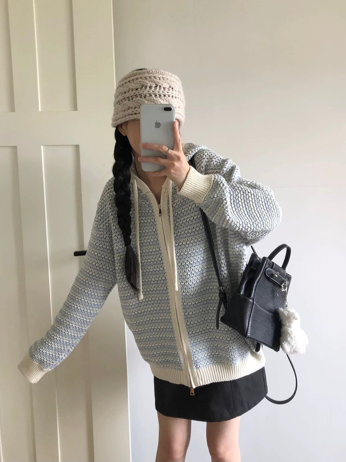 Daydream Contrast Knit Hoodie