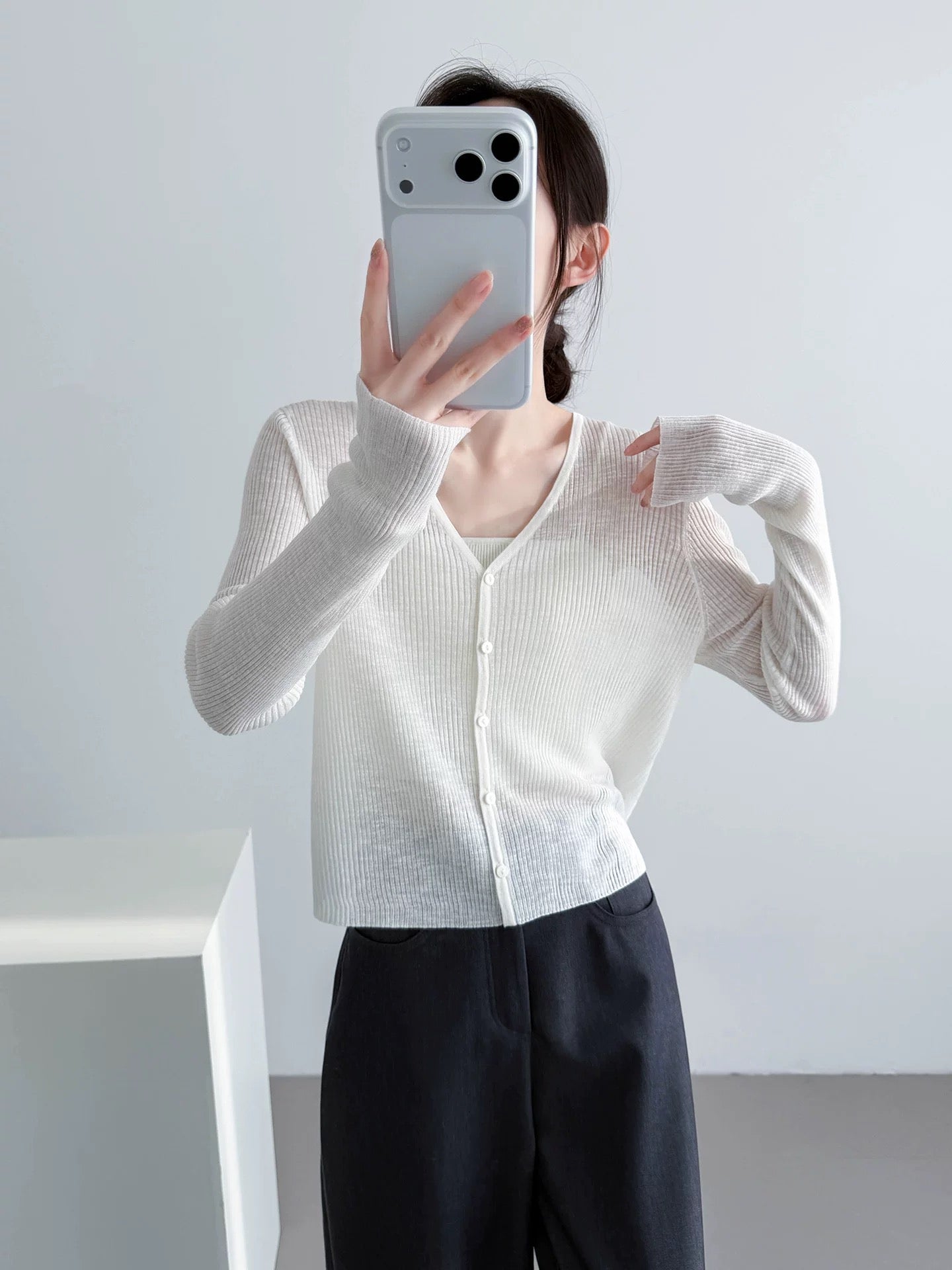 Cloudlight Ribbed Knit Cardigan