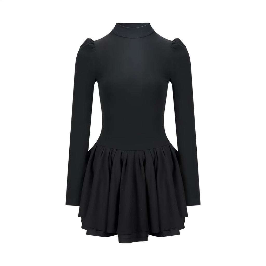 赫本/Audrey Fit & Flare Knit Mini Dress