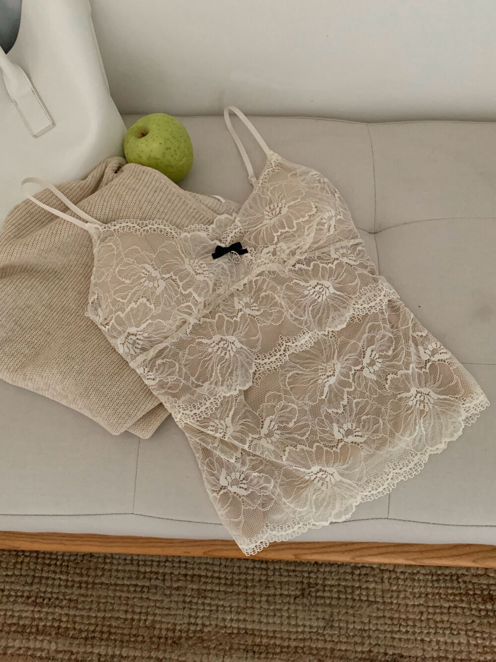 Soft Lace Ribbon Cami (Buy 2 Get 1 Free)