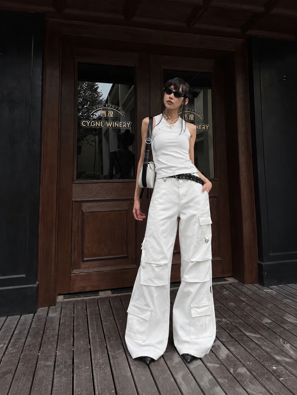 Utility Multi-Pocket Wide Leg Cargo Pants