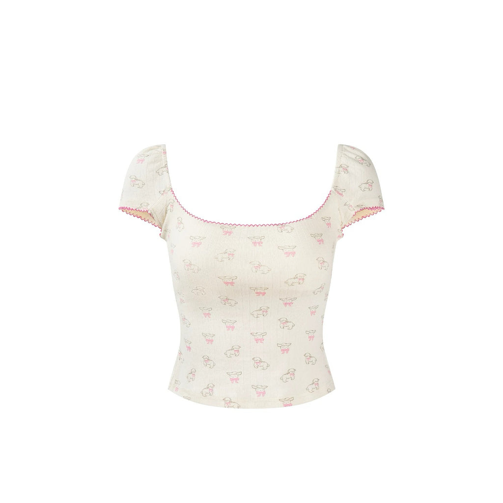Sweet Lamb Square Neck Tee