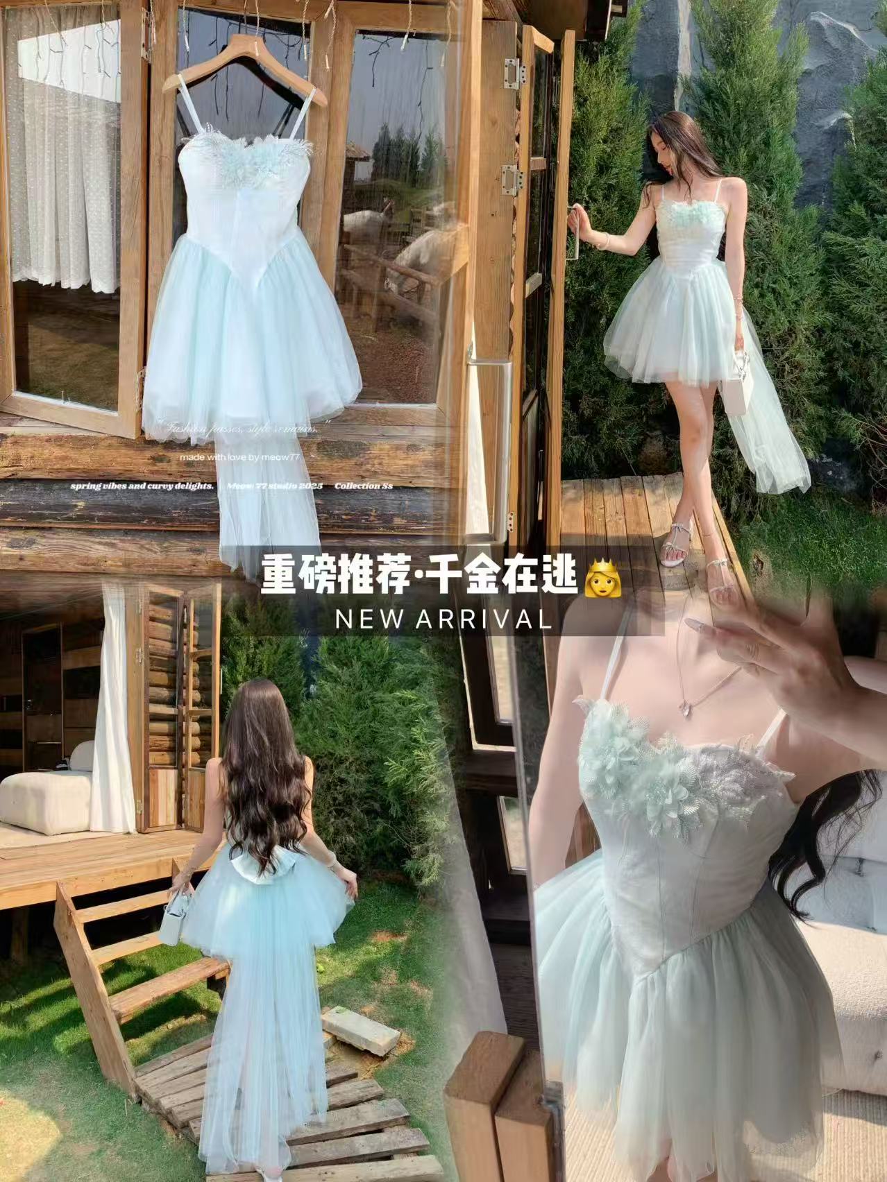 迪士尼公主/🩵 Frost Bloom Fairy Dress