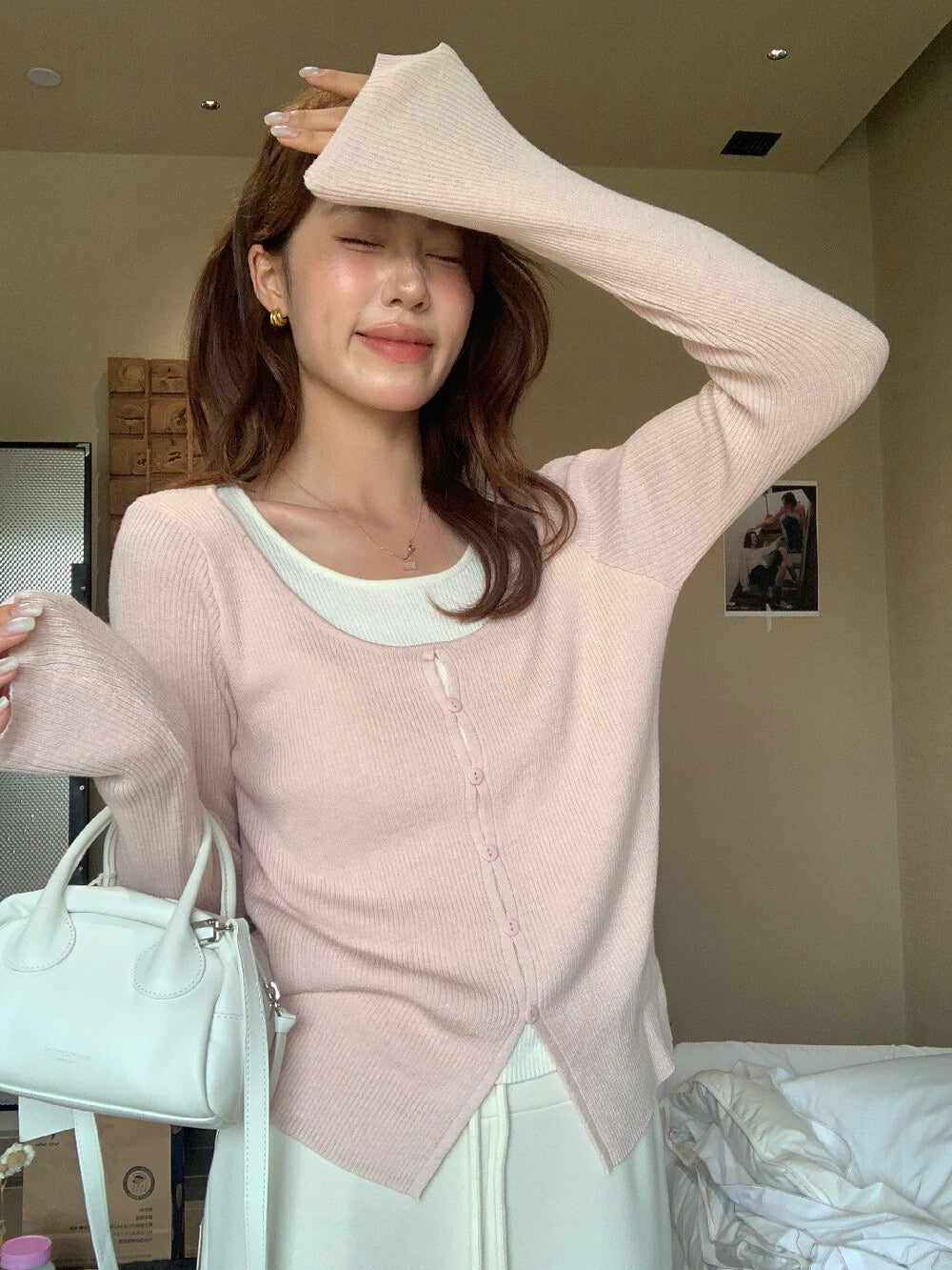 Soft Layered Look Knit Top