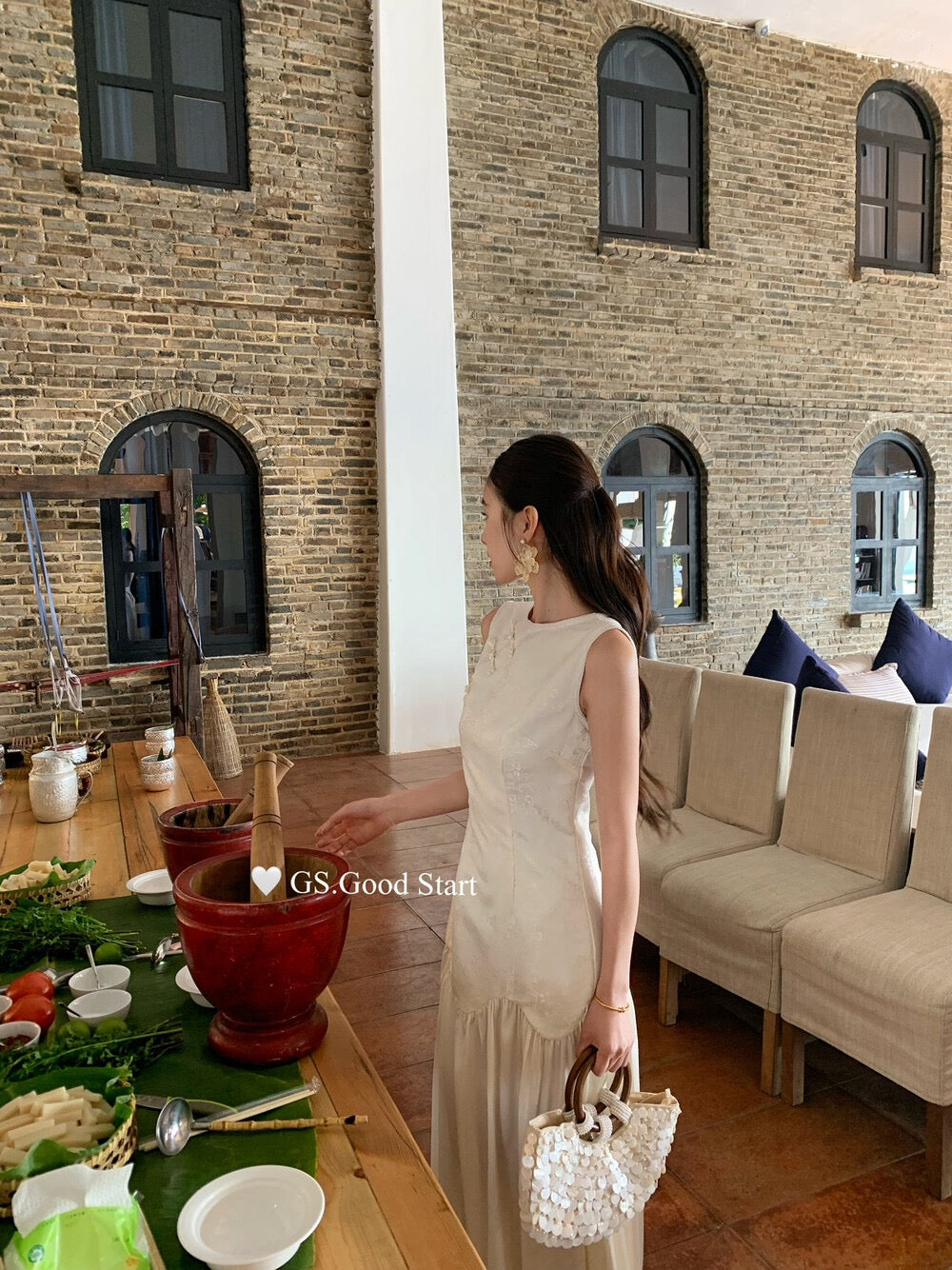 温婉东方韵/Oriental Elegance Satin Maxi Dress