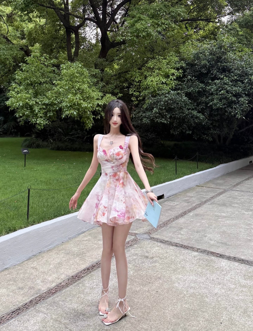 🌸落日花园/ Petal Garden Mini Dress