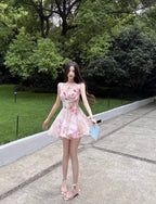 Petal Garden Mini Dress - close-up