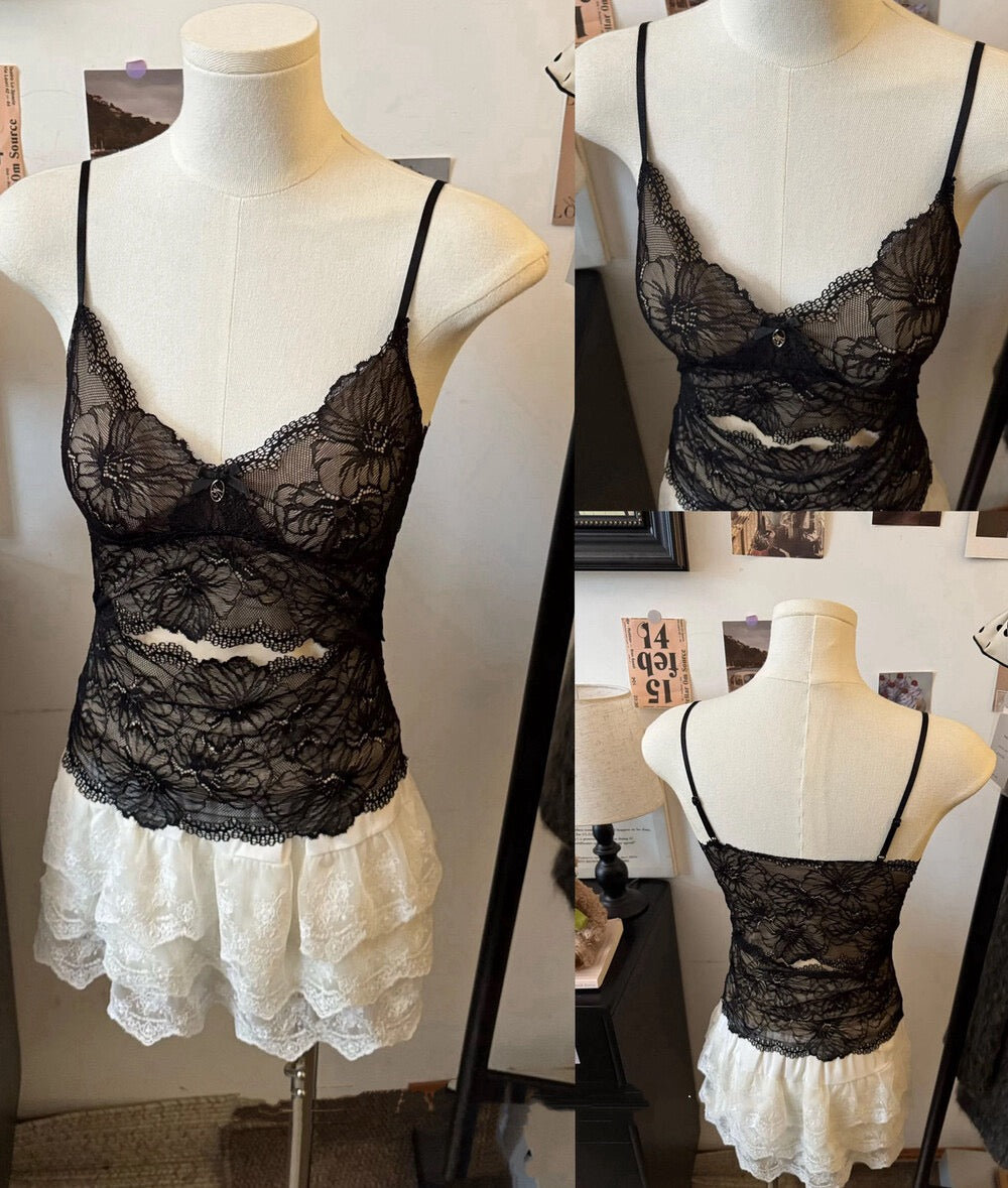 Soft Lace Ribbon Cami (Buy 2 Get 1 Free)