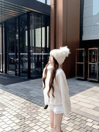 Crème Cloud Faux Fur Zip Jacket