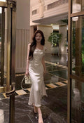 Elegant Satin Mermaid Maxi Dress
