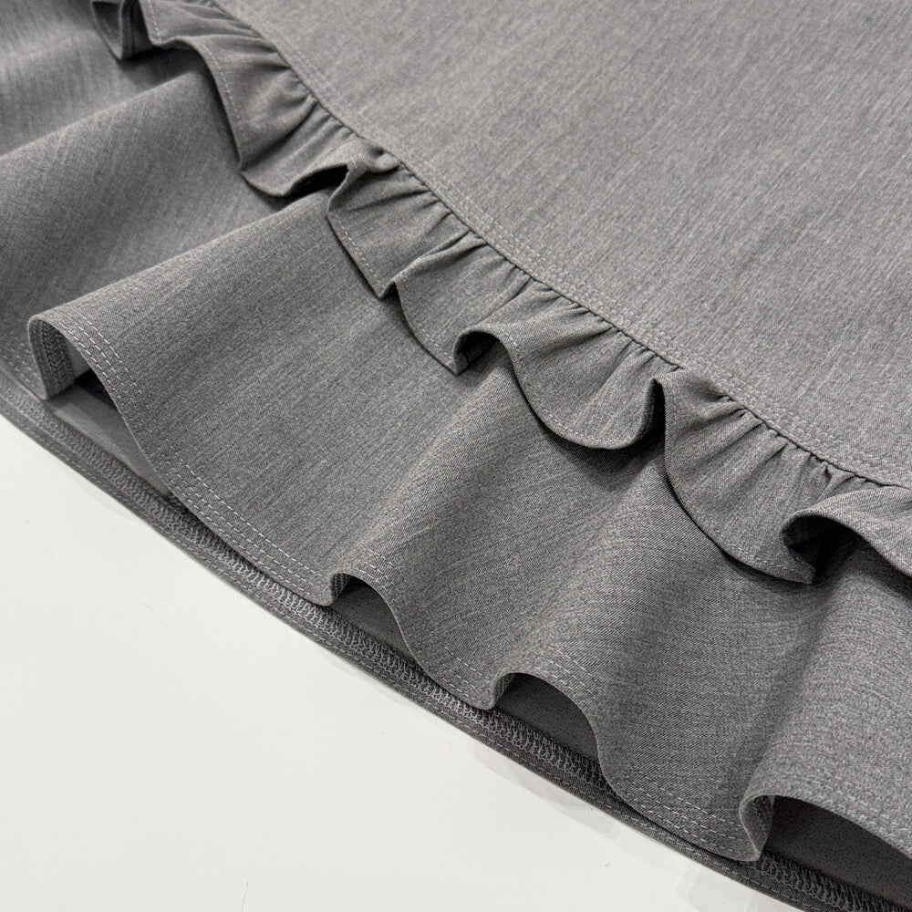 Ruffle Trim Mini Skort