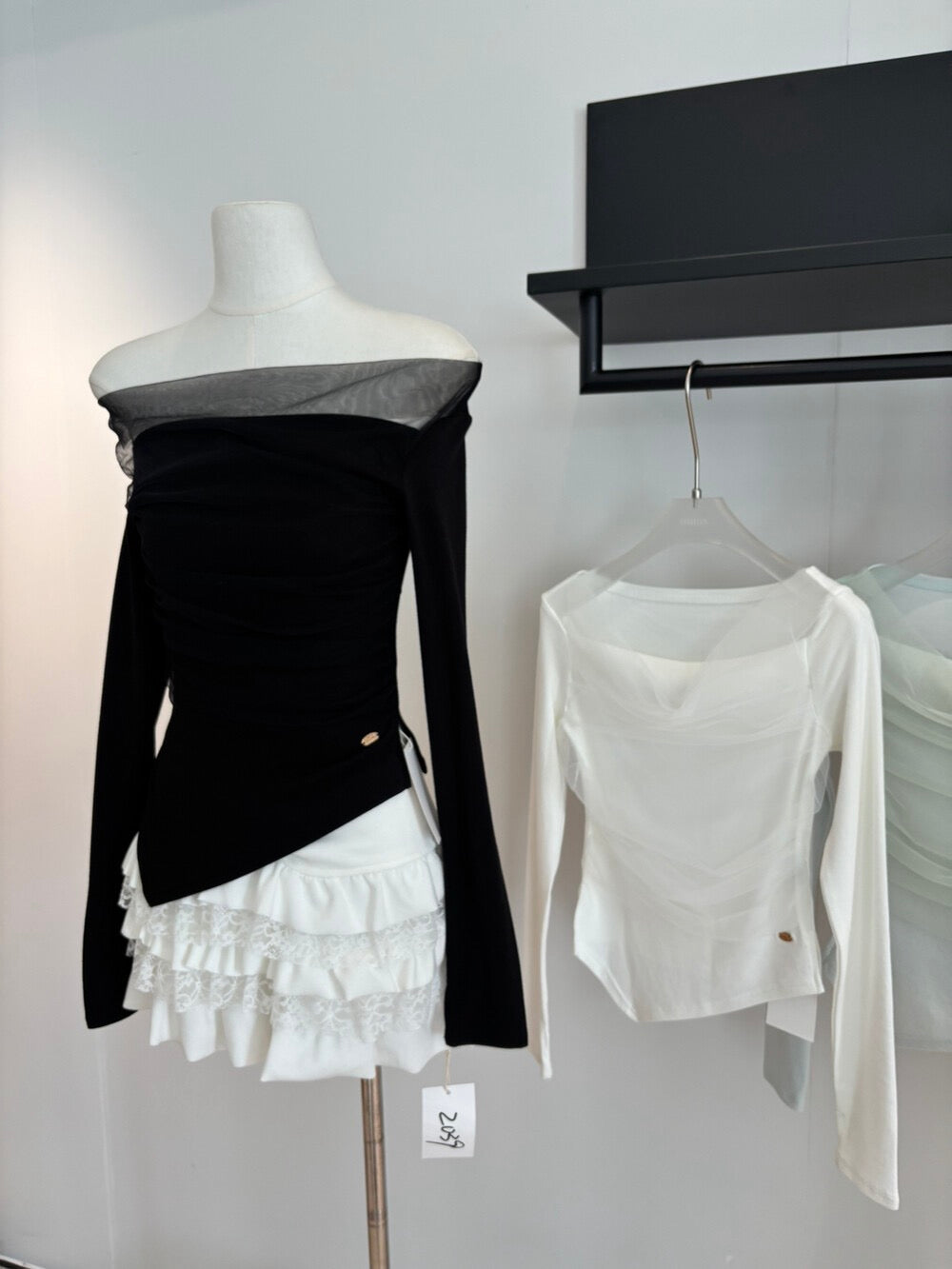 Sheer Layer Off-Shoulder Top