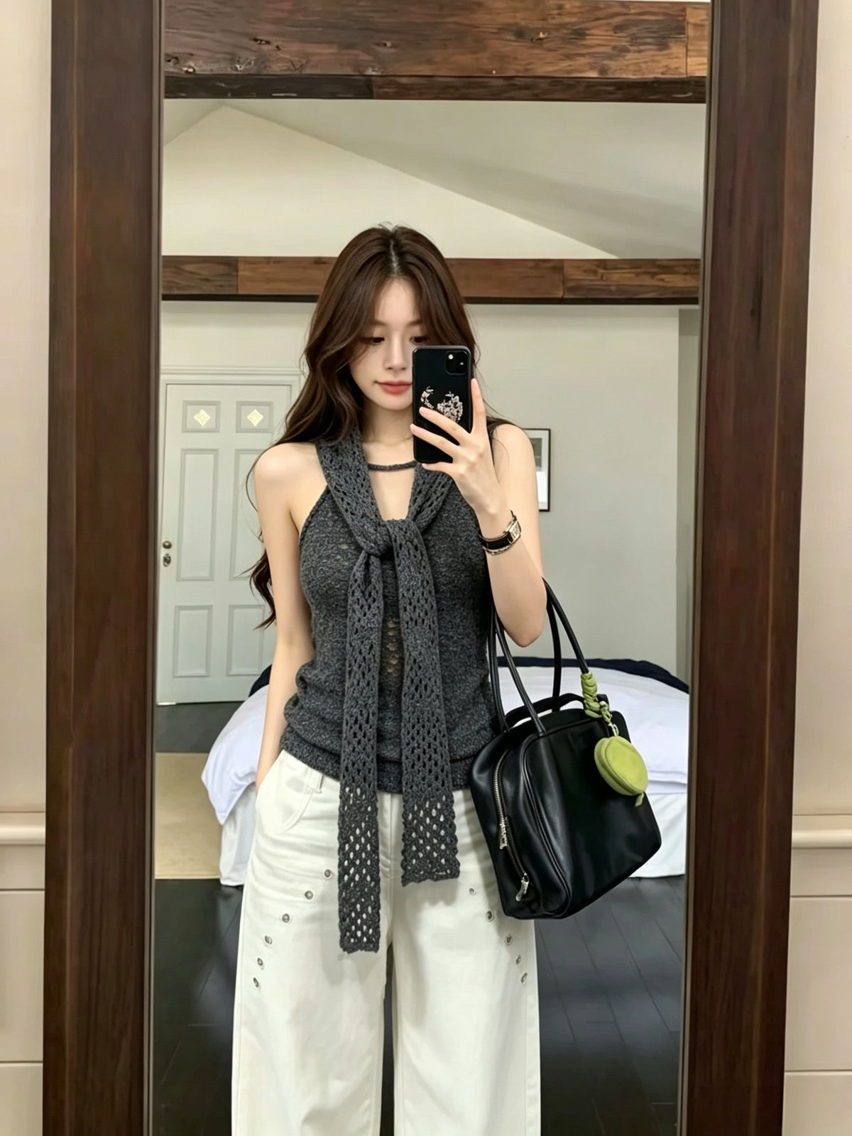 Drape Knit Scarf Top