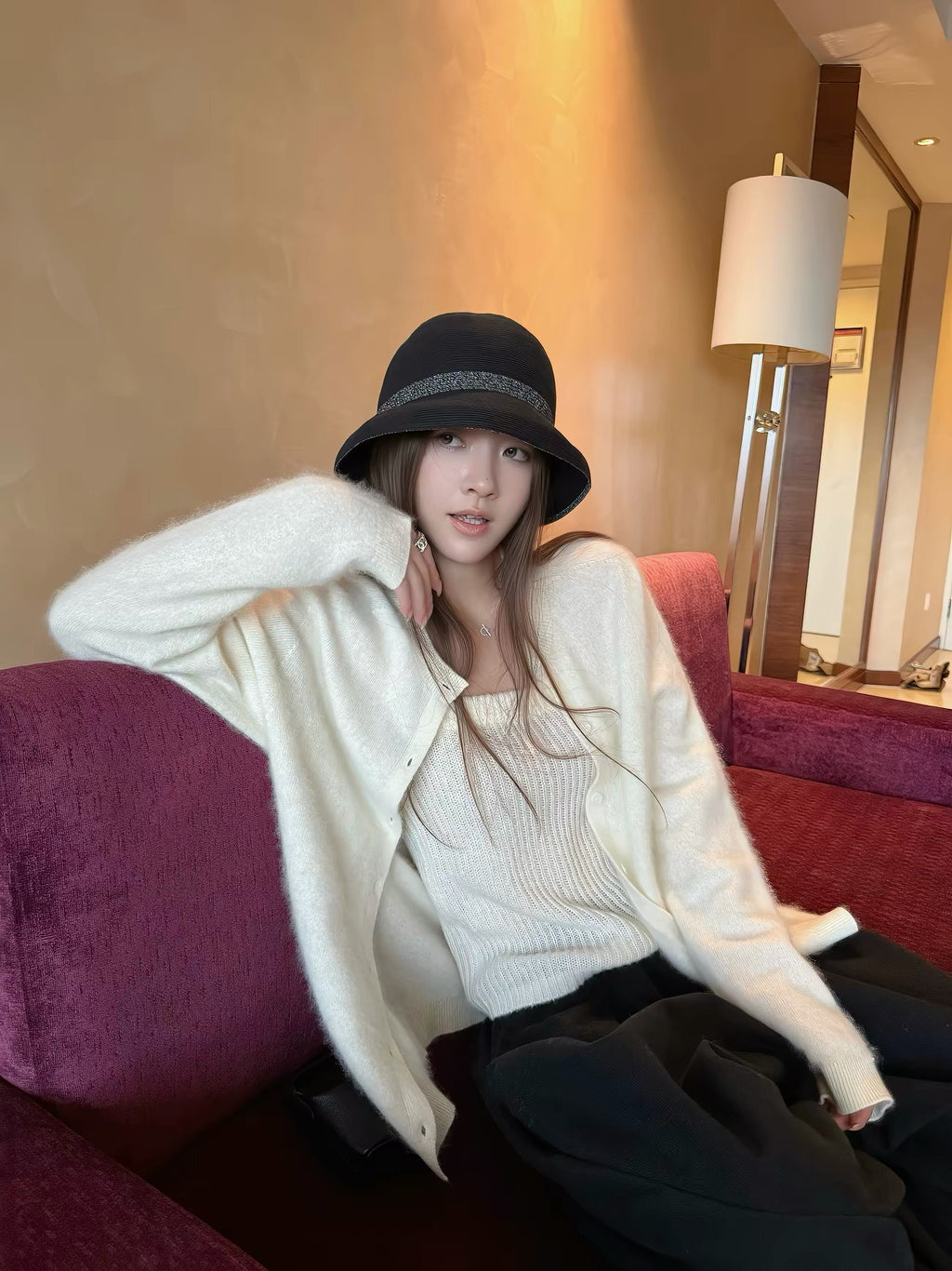 Essential Cashmere Wool Knit Cardigan - view 6