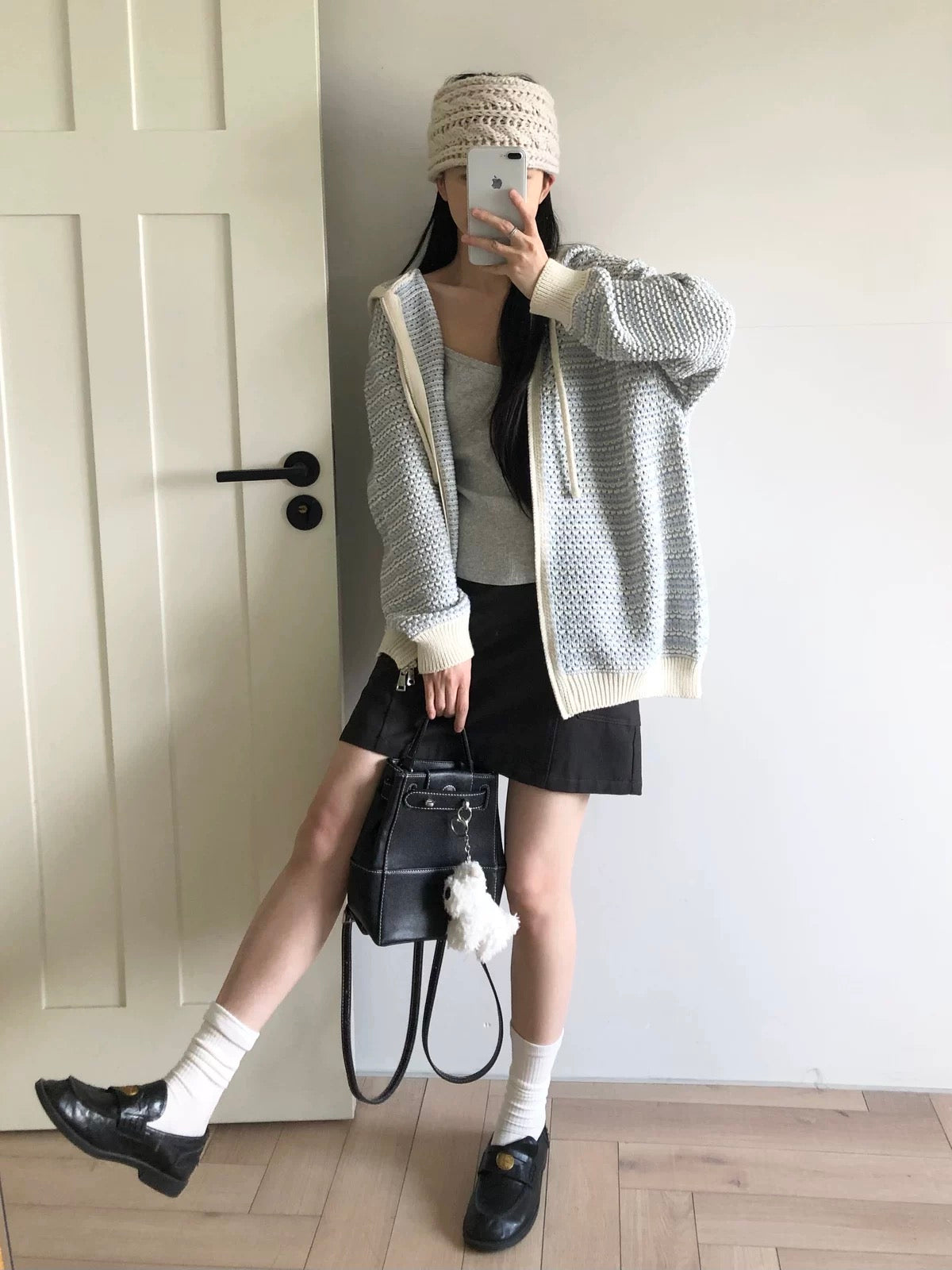 Daydream Contrast Knit Hoodie