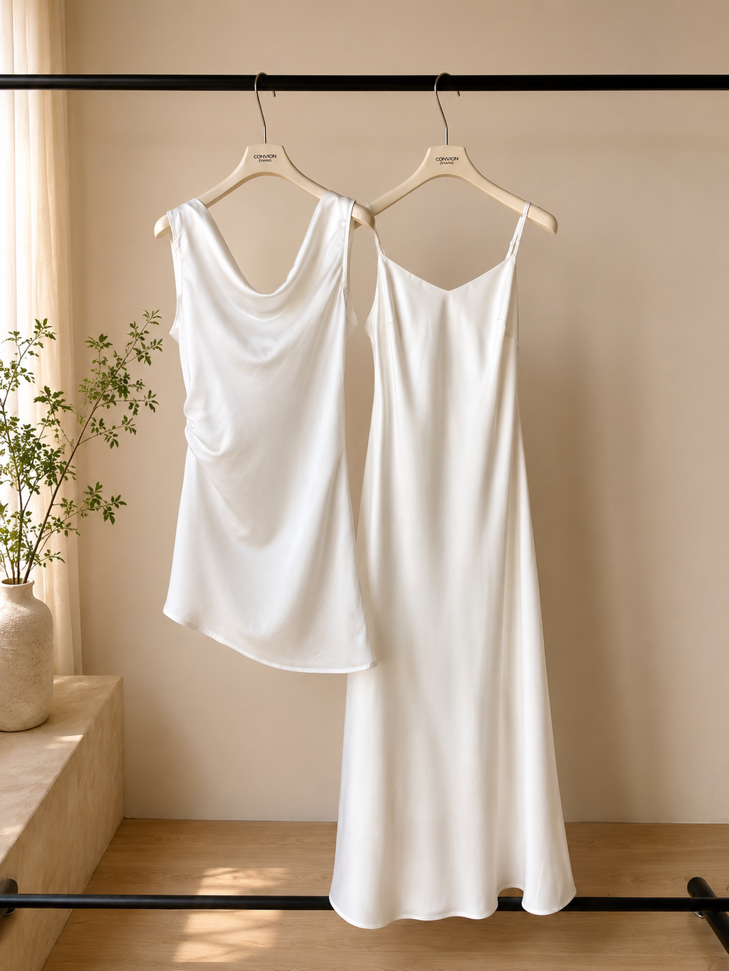 娇俏流光/Dance of Light Satin Layered Dress Set