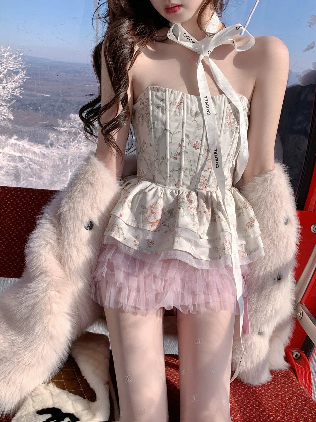 Jennie打歌服/Camellia Ballet Corset