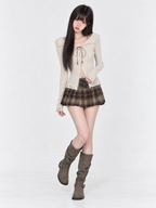 Willow Lace-Up Knit Top - detail view