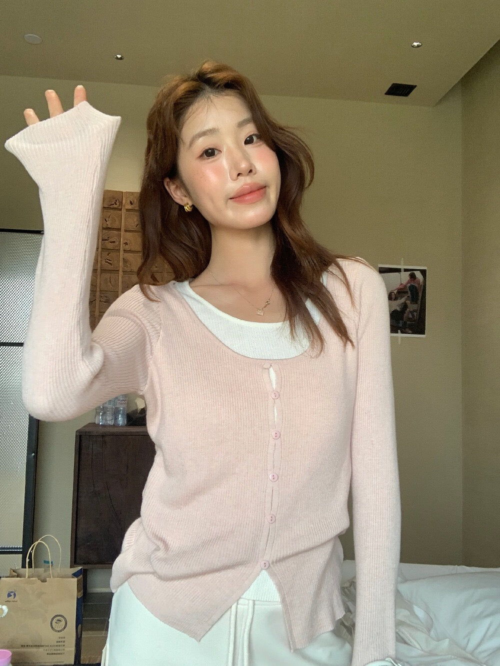 Soft Layered Look Knit Top