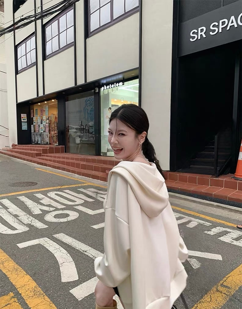 Charm Zip-Up Hoodie - styled view