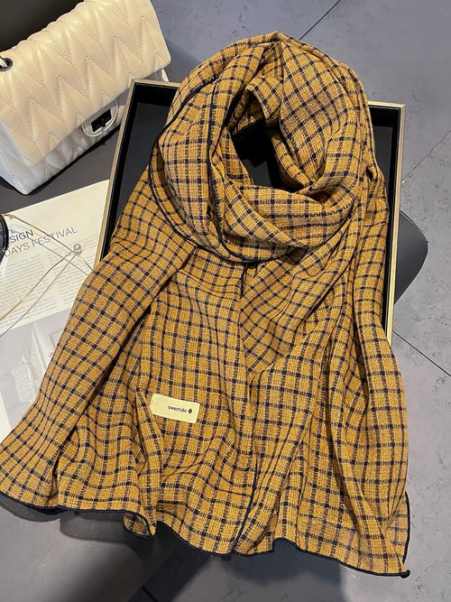 After School Check Scarf - front view