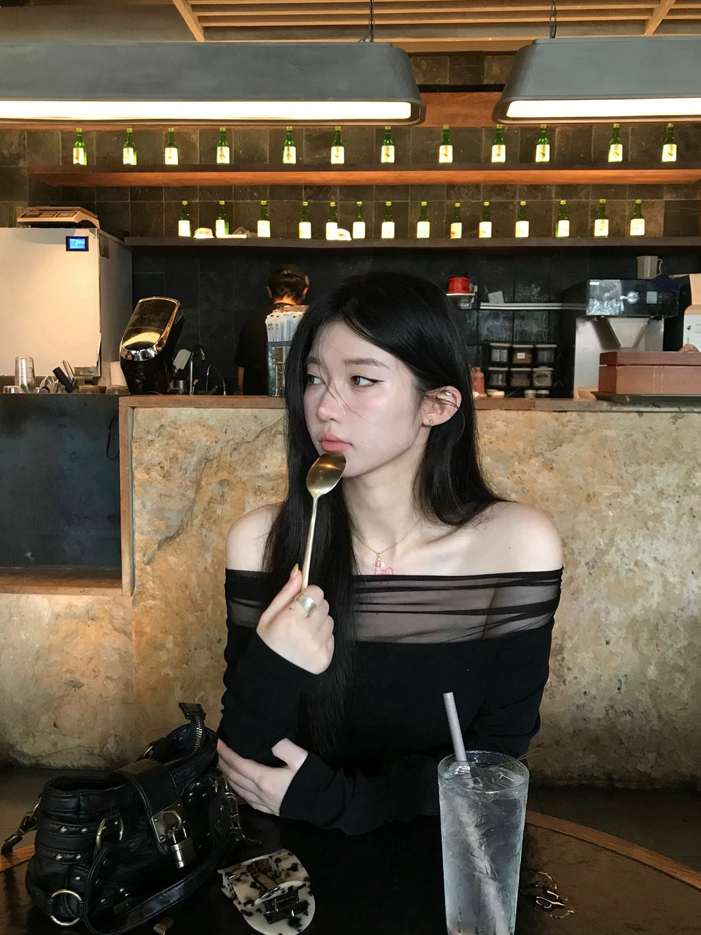 Sheer Layer Off-Shoulder Top