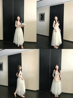 Cloud Veil Maxi Skirt - styled view