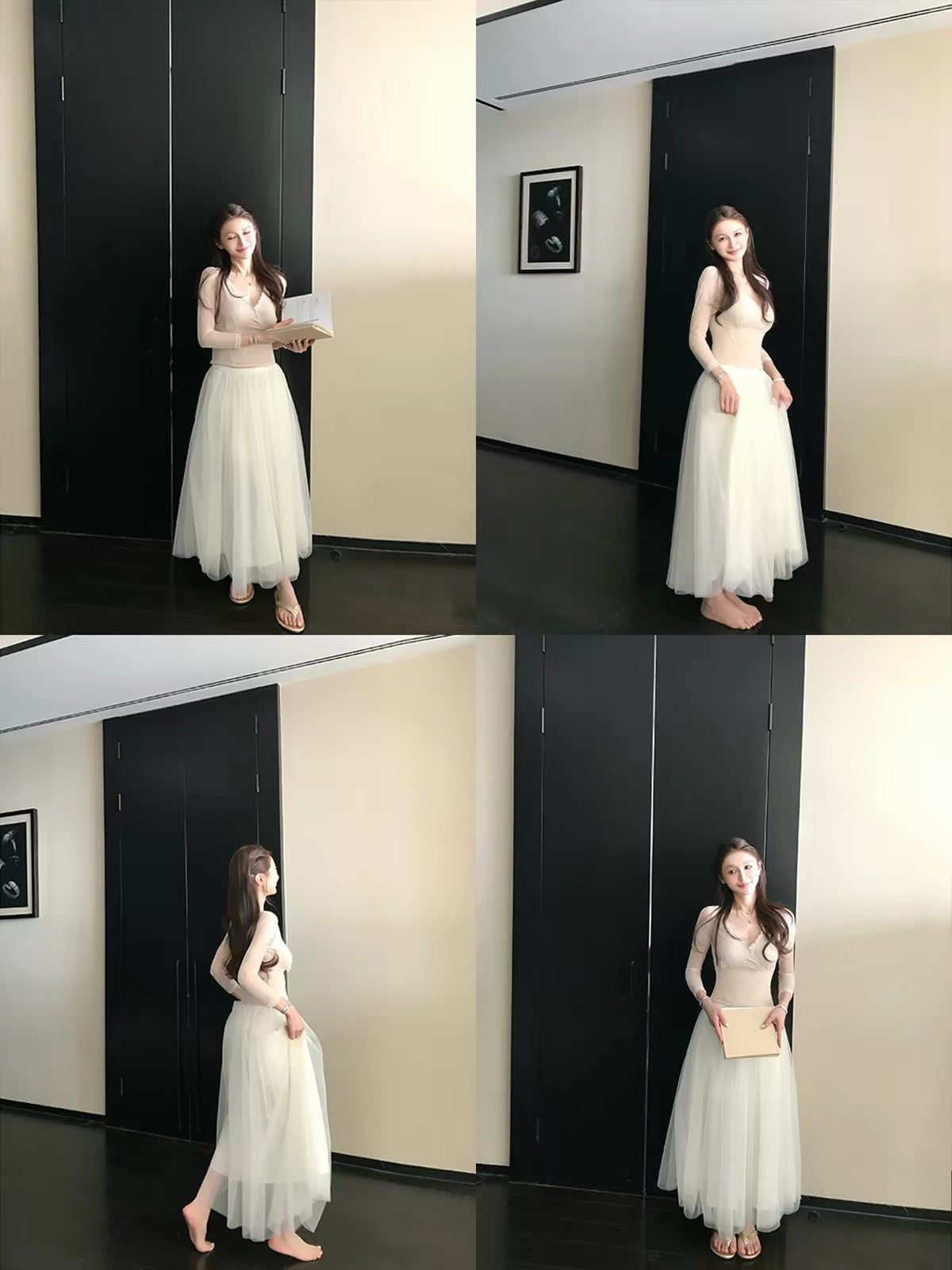月影琉璃/Cloud Veil Maxi Skirt