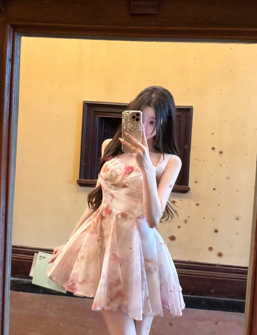 🌸落日花园/ Petal Garden Mini Dress