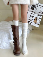 Cloud Scrunch Leg Warmers - detail view