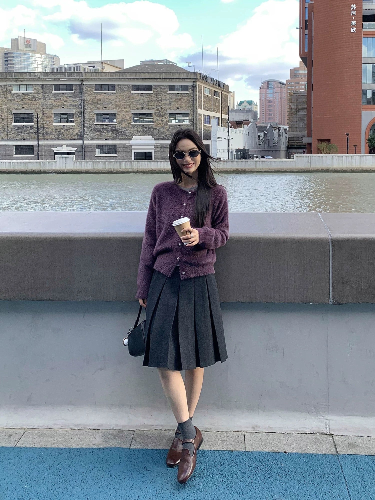Classic Pleated Midi Skirt