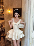 生日裙首选/Pearl Bow Mini Dress