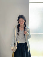 Daydream Contrast Knit Hoodie