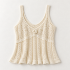 Amélie Lace-Trim Knit Cami