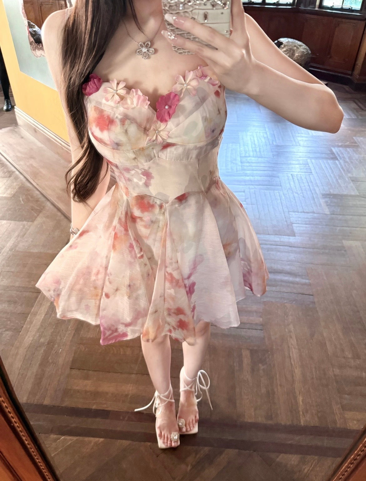 🌸落日花园/ Petal Garden Mini Dress