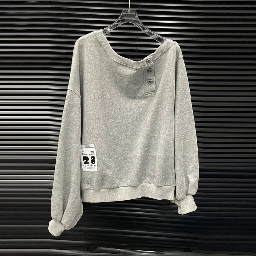 Slow Day One Shoulder-off Pullover