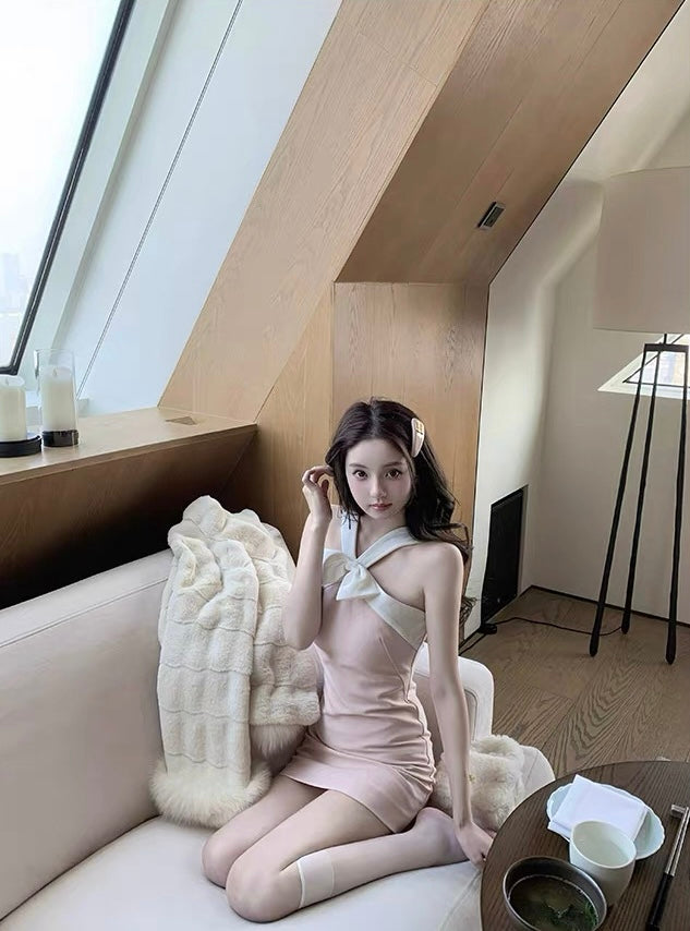 Gifted Bow Mini Dress