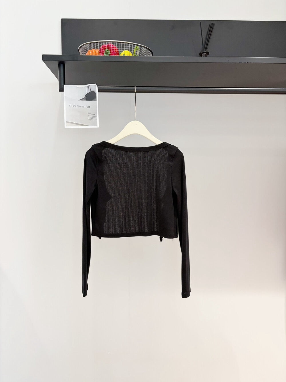 Slim Fit Cropped Knit Cardigan