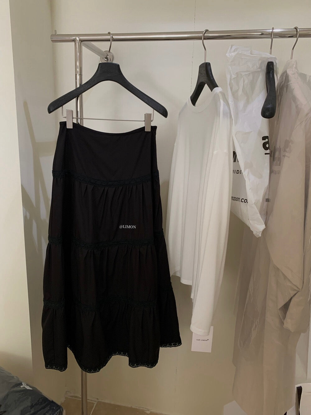 Soft Academia Tiered Maxi Skirt