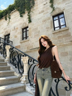 Vintage Wash Flare Jeans - back view