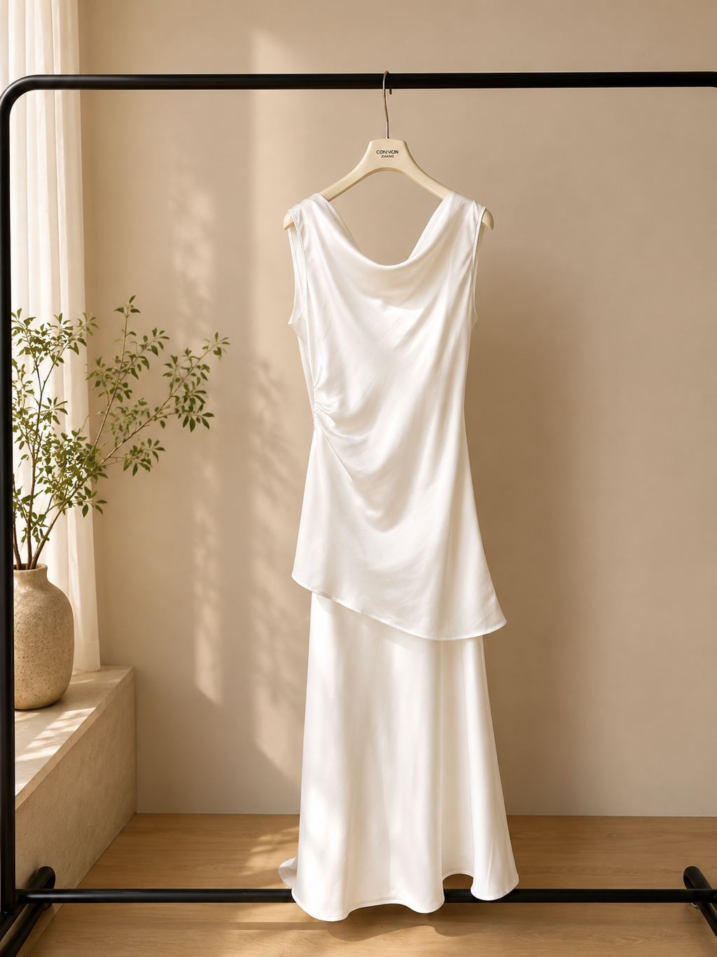 娇俏流光/Dance of Light Satin Layered Dress Set